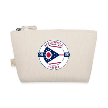 Springfield Ohio Flagge USA Reise Souvenir Abzeichen - Bio-Täschchen - Natur - Vorne