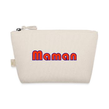 MOM. MOTHERS' DAY. HAPPY BIRTHDAY MOM. I LOVE YOU - Organic Pouch - nature - Front