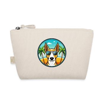 Ibizan Hound Hund Rasse Cartoon Sonnenbrille Strand - Bio-Täschchen - Natur - Vorne