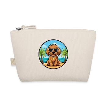 Cockapoo Dog Breed Cartoon Sunglasses Beach - Organic Pouch - nature - Front