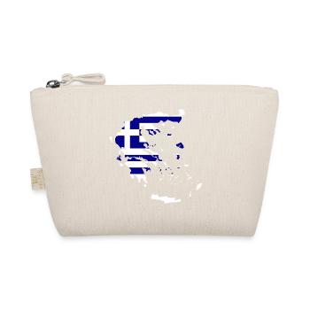 Greece Flag Map - Organic Pouch - nature - Front