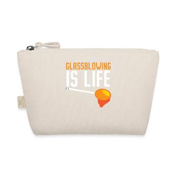Glasblasen ist Leben Blasrohrbläser Glasbläser - Bio-Täschchen - Natur - Vorne