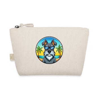 Standard Schnauzer Hunderasse Cartoon Sonnenbrille - Bio-Täschchen - Natur - Vorne