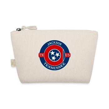 Jackson Tennessee Flagge USA Reise Souvenir Abzeichen - Bio-Täschchen - Natur - Vorne