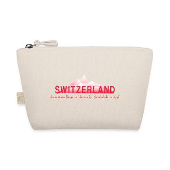 Schweiz Berge Schokolade - Bio-Täschchen - Natur - Vorne