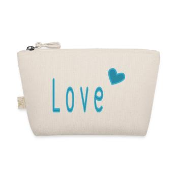 VALENTINSTAG. ICH LIEBE DICH. ICH LIEBE DICH. LIEBE. LIEBE - Bio-Täschchen - Natur - Vorne