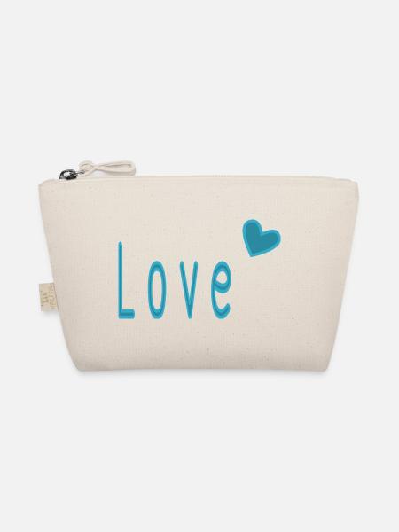 VALENTINSTAG. ICH LIEBE DICH. ICH LIEBE DICH. LIEBE. LIEBE - Bio-Täschchen - Natur