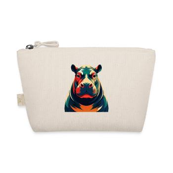 Hippo Cartoon Character Colorful Pet Animal - Organic Pouch - nature - Front