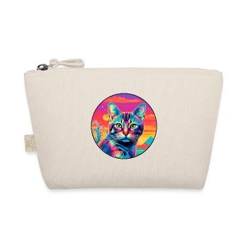 Pixie Bob Katzenrasse Aquarell Cartoon Kawaii Haustier - Bio-Täschchen - Natur - Vorne