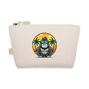 Gorilla Lustige Cartoon Sommer Strand Sonnenbrille Cool - Bio-Täschchen - Natur - Vorne