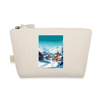 Val Thorens Frankreich Vintage Reiseplakat Souvenir - Bio-Täschchen - Natur - Vorne