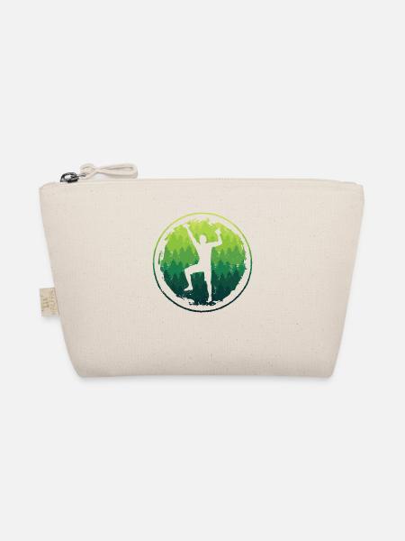 Bouldern Freiklettern Jungen Berge Klettern Kinder - Bio-Täschchen - Natur