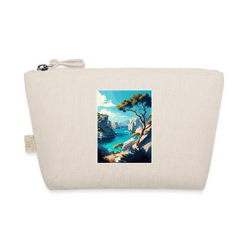 Calanques Frankreich Dekoration Ar Reiseposter - Bio-Täschchen - Natur - Vorne