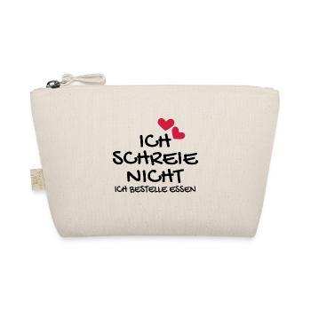 Baby Neugeborenes Babyspruch lustig Geschenk - Bio-Täschchen - Natur - Vorne