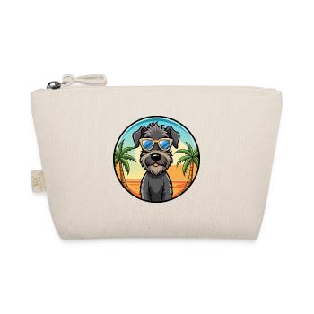 Kerry Blue Terrier Hunderasse Cartoon Sonnenbrille - Bio-Täschchen - Natur - Vorne