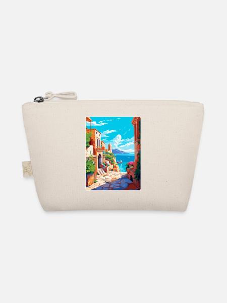 Rhodos Griechenland Vintage Reiseplakat WPA Souvenir - Bio-Täschchen - Natur
