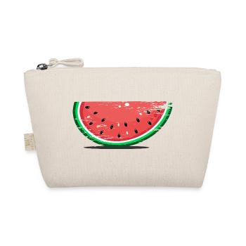 Wassermelone Design Scheibe used - Bio-Täschchen - Natur - Vorne
