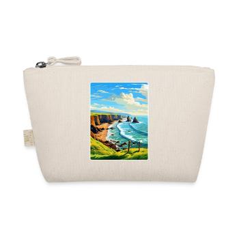 Hartland Quay Devon Vintage Travel Poster Souvenir - Organic Pouch - nature - Front