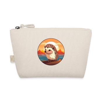 Igel Buntes Aquarell Cartoon Kawaii Tier - Bio-Täschchen - Natur - Vorne