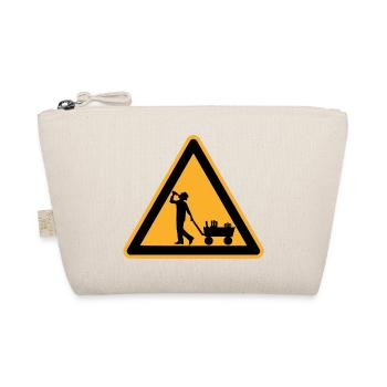 Father's Day warning sign - Organic Pouch - nature - Front
