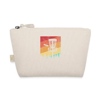 Disc Golf Retro - Bio-Täschchen - Natur - Vorne