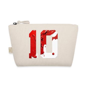 NON. 10 NUMÉRO 10 ROUGE BLANC 10E ANNIVERSAIRE - Trousse biologique - nature - Devant