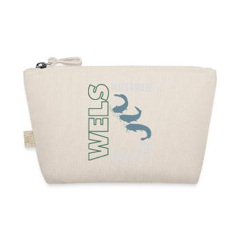 Wels angeln Waller fischen Sportfischen auf Wels - Bio-Täschchen - Natur - Vorne