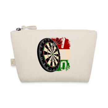 Dart Klassiker - 180 - Dartfan - Dartspieler - Bio-Täschchen - Natur - Vorne