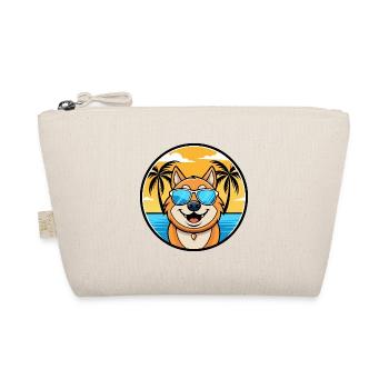 South Russian Ovcharka Dog Breed Cartoon Beach - Organic Pouch - nature - Front