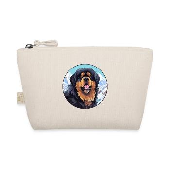 Tibetischer Mastiff Hunderasse Cartoon Kawaii Watercolo - Bio-Täschchen - Natur - Vorne