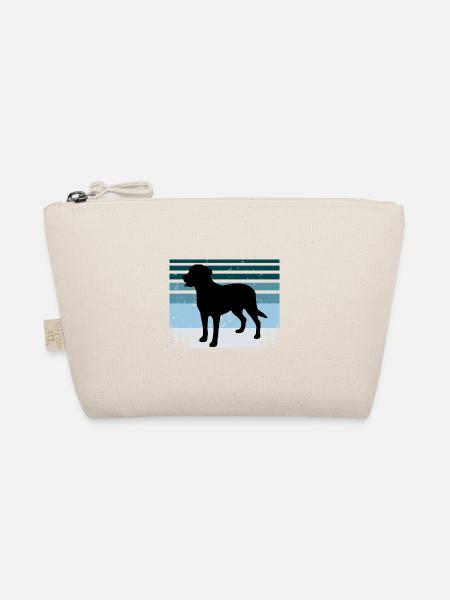 Großer Schweizer Sennenhund Silhouette Retro Sonnenuntergang - Bio-Täschchen - Natur