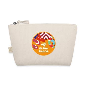 Luftige Flip Flops Strandurlaub - Bio-Täschchen - Natur - Vorne