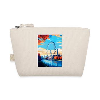 London Eye Angleterre Royaume-Uni Affiche de voyage vintage WPA - Trousse biologique - nature - Devant