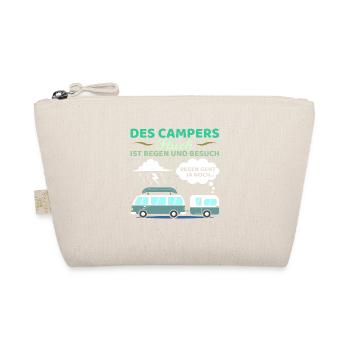 Des Campers Fluch Regen Und Besuch Camper Camping - Bio-Täschchen - Natur - Vorne