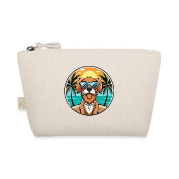 Picardie Spaniel Hund Rasse Cartoon Sonnenbrille Strand - Bio-Täschchen - Natur - Vorne