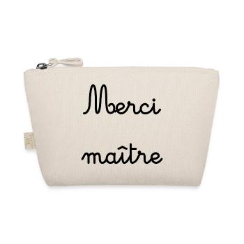 MASTER. THANK YOU. THANK YOU MASTER - Organic Pouch - nature - Front