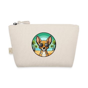 Cirneco Dell Etna Hunderasse Cartoon Sonnenbrille Strand - Bio-Täschchen - Natur - Vorne