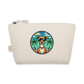 Azawakh Dog Breed Cartoon Sunglasses Beach - Organic Pouch - nature - Front