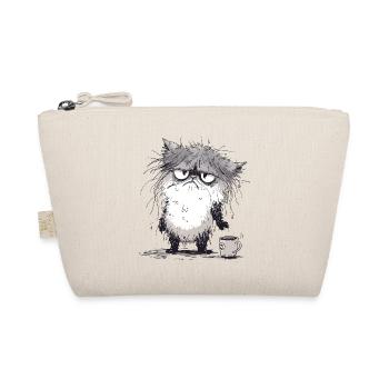 Grantige Katze - Bio-Täschchen - Natur - Vorne