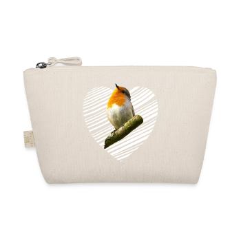 Rotkehlchen Singvogel - Bio-Täschchen - Natur - Vorne