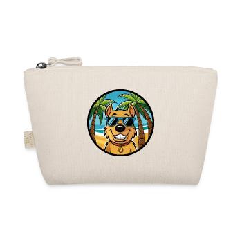 Billy Hunderasse Cartoon Sonnenbrille Strand - Bio-Täschchen - Natur - Vorne