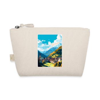 Sion Switzerland Vintage Travel Poster Souvenir - Organic Pouch - nature - Front