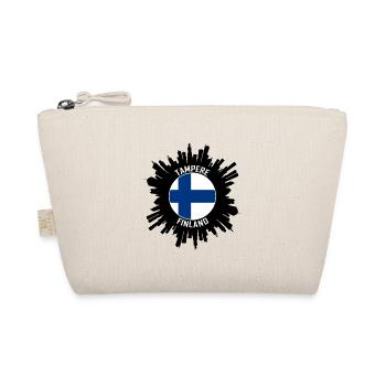 Tampere Skyline Finnland Flagge Reise-Souvenir - Bio-Täschchen - Natur - Vorne