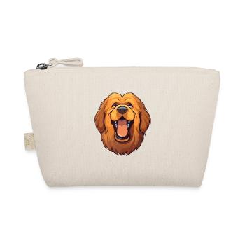 Tibetischer Mastiff Hunderasse Aquarell Karikatur Kawai - Bio-Täschchen - Natur - Vorne