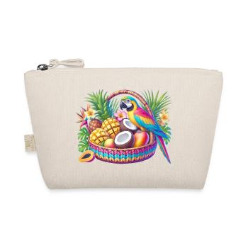 Fruit basket with parrot - Organic Pouch - nature - Front