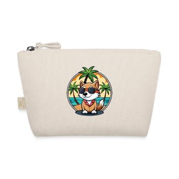 Kai Ken Hunderasse Cartoon Sonnenbrille Strand - Bio-Täschchen - Natur - Vorne