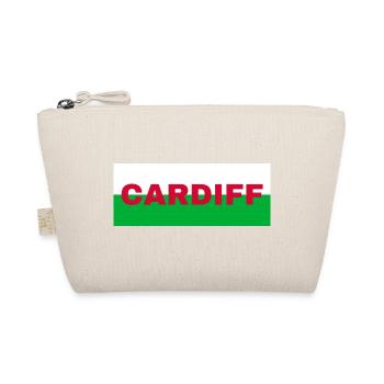 Cardiff City in Wales Flagge Vereinigtes Königreich - Bio-Täschchen - Natur - Vorne