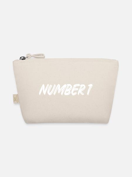Number 1 - eins - erster - erste - 1 - Nummer 1 - Bio-Täschchen - Natur