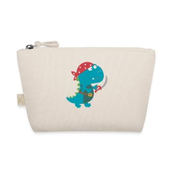 Dino Pirat Piratenkostüm Halloween Karneval Jungen - Bio-Täschchen - Natur - Vorne