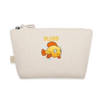 Blubb Goldfisch Süßer Fisch Aquarium Fischchen - Bio-Täschchen - Natur - Vorne